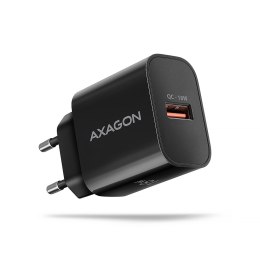 AXAGON ACU-QC18 Ładowarka sieciowa QC 18W, 1x port USB-A, QC3.0/AFC/FCP/SMART Czarna