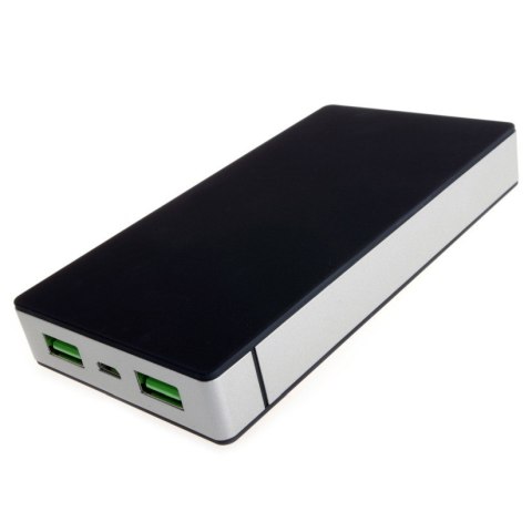 Power Bank 10000mAh (37Wh) - Li-Poly, wyjście: USB 5V, 1A - 5V, 2.4 A