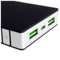 Power Bank 10000mAh (37Wh) - Li-Poly, wyjście: USB 5V, 1A - 5V, 2.4 A