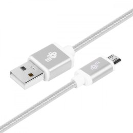 TB Kabel USB-Micro USB 1.5 m srebrny sznurek