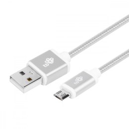 TB Kabel USB-Micro USB 1.5 m srebrny sznurek