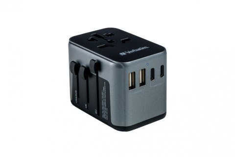 Verbatim Adapter podróżny UTA-03 49545 180 krajów, ładowarka PD 30W, QC 3.0 3x USB-C , 2x USB-A