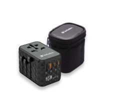 Verbatim Adapter podróżny UTA-05 32120 ładowarka GaN 65W 180 krajów, 2x USB-C, 2x USB-A, PD 65W, QC 4+