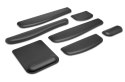 ERGOSOFT MOUSEPAD W. WRIST REST/FOR STANDARD MOUSE BLACK