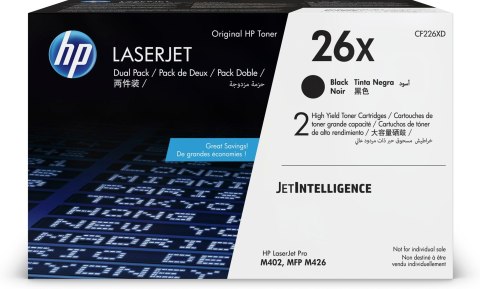 TONER CARTRIDGE 26X BLACK/DUAL PACK