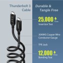 Kabel USB4/Thunderbolt 3 Edimax UC4-005TB 0,5m USB-C to USB-C czarny