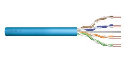 Kabel instalacyjny DIGITUS kat.6A, U/UTP, Dca, AWG 23/1, LSOH, 500m, niebieski, szpula