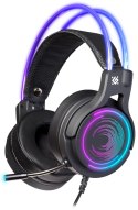 Słuchawki z mikrofonem Defender COSMO PRO 7.1 VIRTUAL SOUND podświetlane Gaming USB RGB + GRA