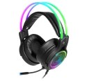 Słuchawki z mikrofonem Defender COSMO PRO 7.1 VIRTUAL SOUND podświetlane Gaming USB RGB + GRA