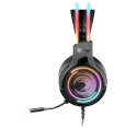 Słuchawki z mikrofonem Defender COSMO PRO 7.1 VIRTUAL SOUND podświetlane Gaming USB RGB + GRA