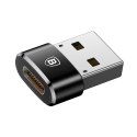 Adapter Baseus Mini przejściówka z USB-C na USB-A - czarny