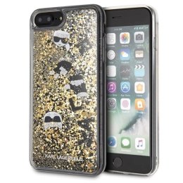 Etui Karl Lagerfeld Glitter na iPhone 7 / 8 Plus - czarno-złote