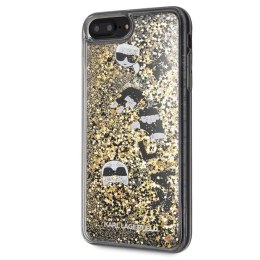 Etui Karl Lagerfeld Glitter na iPhone 7 / 8 Plus - czarno-złote