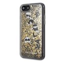 Etui Karl Lagerfeld Glitter na iPhone 7 / 8 / SE 2020 / SE 2022 - czarno-złote