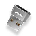 Dudao adapter przejściówka ze złącza USB Type-C na USB czarny (L16AC black)