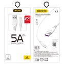 Dudao przewód kabel USB / Lightning 5A 2m biały (L2L 2m white)