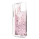 Etui Karl Lagerfeld Glitter Signature na iPhone 11 Pro Max - różowo-złote