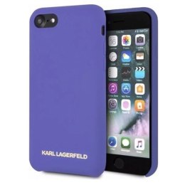 Etui Karl Lagerfeld Silicone na iPhone 7 / 8 / SE 2020 / SE 2022 - fioletowe