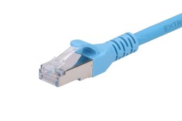 Extralink Kabel sieciowy LAN Patchcord CAT.6A S/FTP 0,5m 10G foliowana skręcana para, miedziany