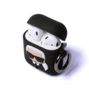 Etui Karl Lagerfeld Silicone Ikonik na AirPods 1/2 - czarne