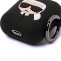 Etui Karl Lagerfeld Silicone Ikonik na AirPods 1/2 - czarne