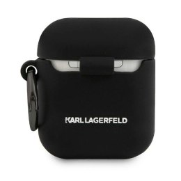 Etui Karl Lagerfeld Silicone Choupette na AirPods 1/2 - czarne