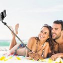 Wozinsky selfie stick teleskopowy statyw do zdjęć + pilot Bluetooth czarny (WSSTK-01-BK)