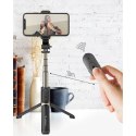 Wozinsky selfie stick teleskopowy statyw do zdjęć + pilot Bluetooth czarny (WSSTK-01-BK)