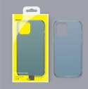 Baseus Frosted Glass Case Sztywne etui z elastyczną ramką iPhone 12 Pro Max Biały (WIAPIPH67N-WS02)