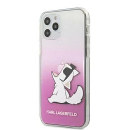 Etui Karl Lagerfeld Choupette Fun na iPhone 12 Pro Max - różowe