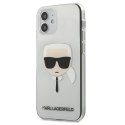 Etui Karl Lagerfeld Karl's Head na iPhone 12 mini - przezroczyste