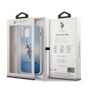 Etui U.S. Polo Assn. Gradient Pattern Collection na iPhone 12 mini - niebieskie