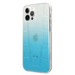 Etui Mercedes Transparent Line na iPhone 12 Pro Max - niebieskie