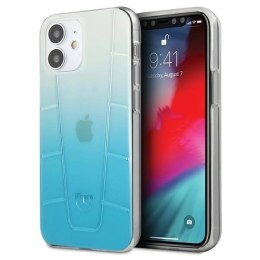 Etui Mercedes Transparent Line na iPhone 12 mini - niebieskie