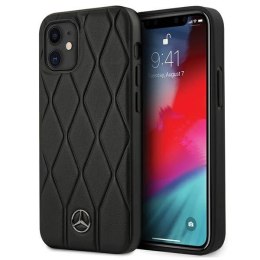 Etui Mercedes Wave Line na iPhone 12 mini - czarne