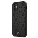 Etui Mercedes Wave Line na iPhone 12 mini - czarne