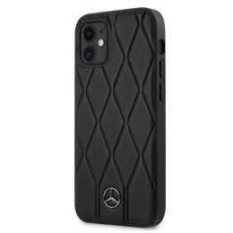 Etui Mercedes Wave Line na iPhone 12 mini - czarne