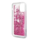 Etui Karl Lagerfeld Glitter Charms na iPhone 12 mini - różowe