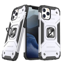 Wozinsky Ring Armor pancerne hybrydowe etui pokrowiec + magnetyczny uchwyt iPhone 12 Pro Max srebrny