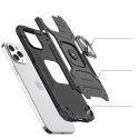 Wozinsky Ring Armor pancerne hybrydowe etui pokrowiec + magnetyczny uchwyt iPhone 12 Pro Max srebrny