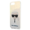 Etui Karl Lagerfeld Iridescent Karl's Head na iPhone 7 / 8 Plus - wielokolorowe