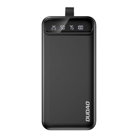 Powerbank Dudao K8S+ 10W 30000mAh 2x USB-A z lampką LED - czarny