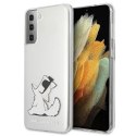 Etui Karl Lagerfeld Choupette Fun na Samsung Galaxy S21+ - przezroczyste