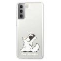 Etui Karl Lagerfeld Choupette Fun na Samsung Galaxy S21+ - przezroczyste