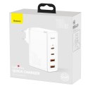 Baseus GaN2 Pro szybka ładowarka sieciowa 100W USB / USB Typ C Quick Charge 4+ Power Delivery biały (CCGAN2P-L02)