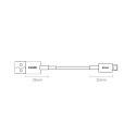 Baseus Superior kabel USB - Lightning 2,4A 0,25 m Biały (CALYS-02)