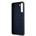 Etui Mercedes Silicone Line na Samsung Galaxy S21 - niebieskie