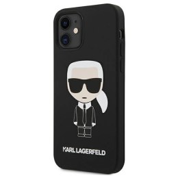 Etui Karl Lagerfeld Silicone Ikonik na iPhone 12 mini - czarne