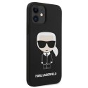 Etui Karl Lagerfeld Silicone Ikonik na iPhone 12 mini - czarne