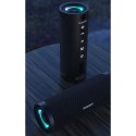 Tronsmart T6 Pro przenośny bezprzewodowy głośnik Bluetooth 5.0 45W podświetlenie LED czarny (448105)